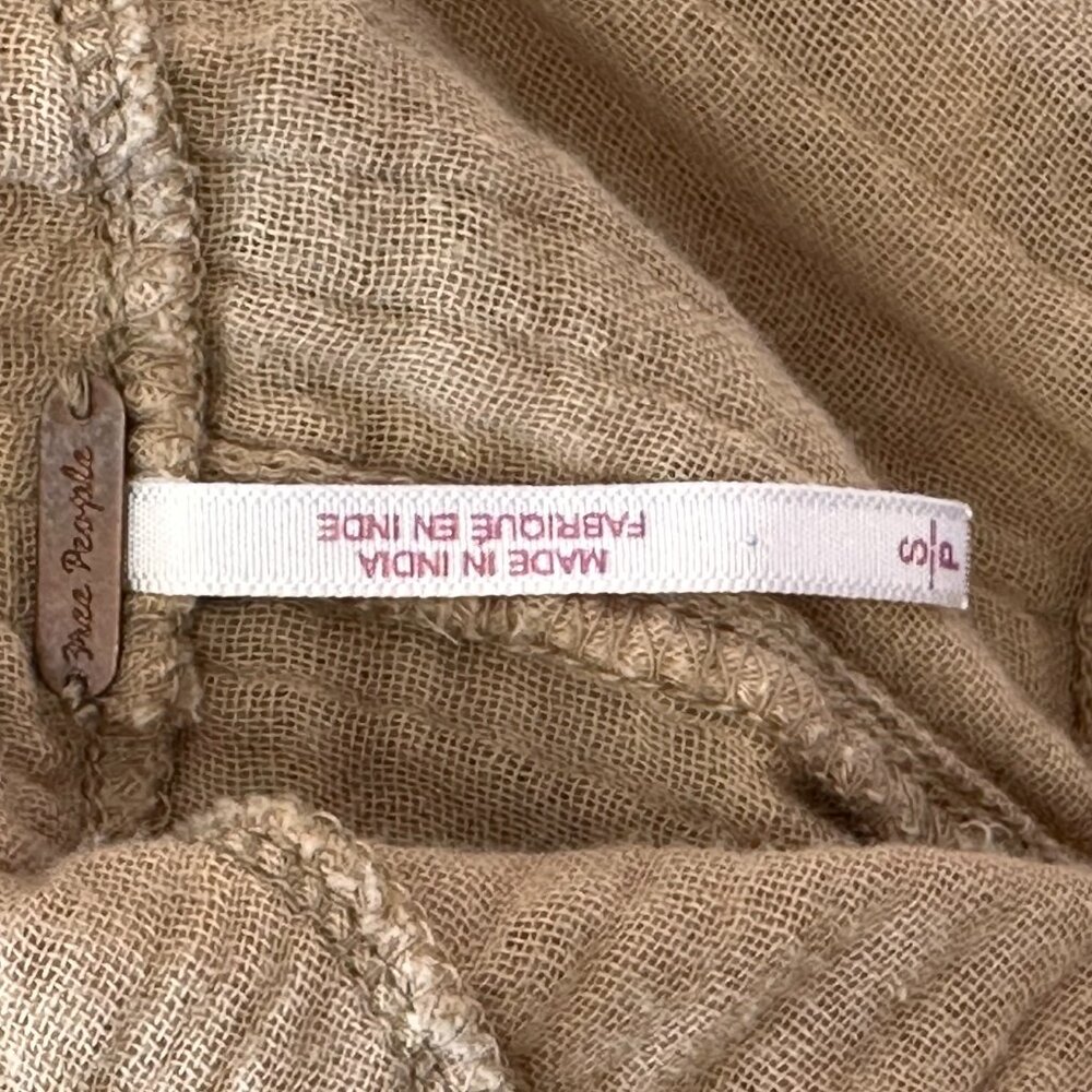 Free People "Take It asy" Tie Back Cotton Jumpsuit - Picture 4 of 5